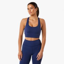 Biustonosz treningowy damski Swedemount Move Strap Bra oddychający. Niebieskie bielizna sportowa damska SWEDEMOUNT, s, bez wzorów, z tkaniny. W wyprzedaży za 147.00 zł.