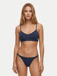 Roxy Strój kąpielowy ShineERJX203605 Granatowy. Niebieskie bikini Roxy, bez wzorów, z syntetyku. Za 239.99 zł.