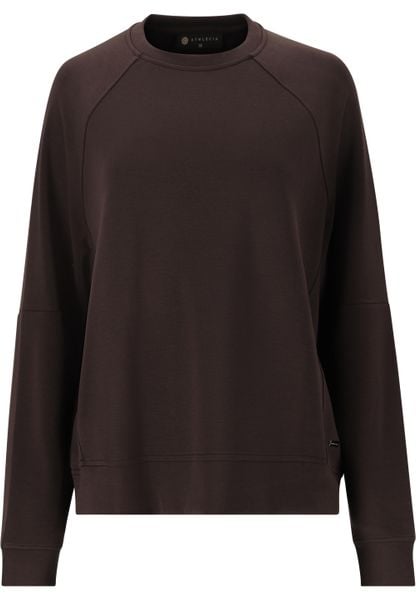 Bluza damska Athlecia Jacey. Brązowe bluzy damskie Endurance, l, bez wzorów, z materiału, eleganckie, bez ramiączek, bez kaptura. Za 233.60 zł.