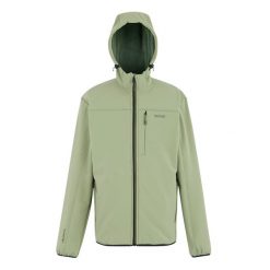 Kurtka Męska Ossek Soft Shell. Zielone kurtki męskie Regatta, m, bez wzorów, sportowe, bez kaptura. Za 111.99 zł.
