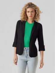 Vero Moda Marynarka Jesmilo 10279700 Czarny Regular Fit. Czarne marynarki i żakiety damskie Vero Moda, bez wzorów, z wiskozy, bez kołnierzyka, bez ramiączek. Za 179.99 zł.