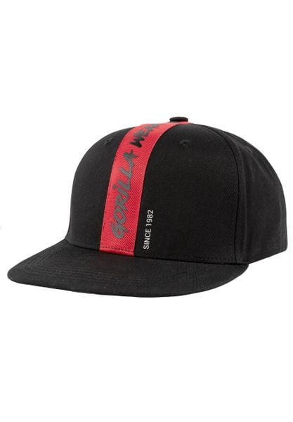 Malone Snapback Czapka - Czarny. Czarne czapki damskie GORILLA WEAR, bez wzorów, z bawełny. Za 144.10 zł.