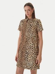 LOLA CASADEMUNT Sukienka codzienna LS2616134 Brązowy Loose Fit. Brązowe sukienki damskie LOLA CASADEMUNT, na co dzień, xl, bez wzorów, z syntetyku, bez kołnierzyka, bez ramiączek, proste. Za 461.99 zł.