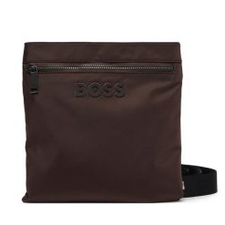 Saszetka BOSS. Brązowe saszetki i nerki męskie Boss, bez wzorów. Za 449.99 zł.