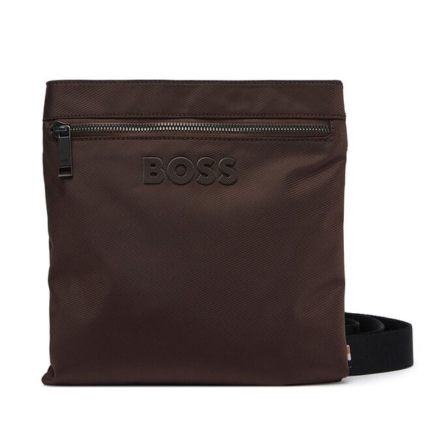 Saszetka BOSS. Brązowe saszetki i nerki męskie Boss, bez wzorów. Za 449.99 zł.