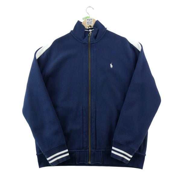 Kurtka męska Pony haftowany na biało. Niebieskie kurtki męskie Ralph Lauren, l, bez wzorów, eleganckie, bez kaptura. Za 335.16 zł.