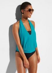 Tankini (3 części). Zielone stroje kąpielowe damskie bonprix, bez wzorów. Za 179.99 zł.