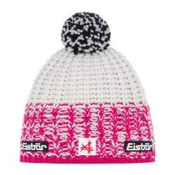 Czapka Eisbar Refocus Pompon MÜ SA. Czerwone czapki damskie Eisbar, bez wzorów, z wełny, sportowe. Za 205.51 zł.