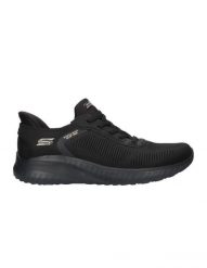 Buty do chodzenia damskie Skechers Bob Squad. Czarne obuwie trekkingowe damskie Skechers, z gumy, bez zapięcia. Za 439.99 zł.