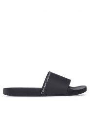 Calvin Klein Klapki Pool Slide Rubber HM0HM00981 Czarny. Czarne klapki męskie Calvin Klein, bez wzorów, z tworzywa sztucznego, bez zapięcia. Za 139.99 zł.