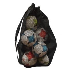Torba na 12 do 15 piłek Sporti. Czarne torby na ramię męskie SPORTIFRANCE, z nylonu, na ramię. Za 121.50 zł.
