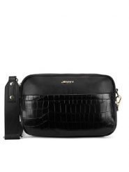 JENNY Torebka JNY-M-001-07 Czarny. Czarne listonoszki damskie Jenny, bez wzorów, z tworzywa sztucznego, bez dodatków. Za 109.99 zł.