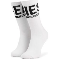 Skarpety Wysokie Unisex DIESEL - Skm Ray 00S6U0 0QATV 100 White. Białe skarpetki damskie Diesel, bez wzorów, z bawełny. Za 49.00 zł.