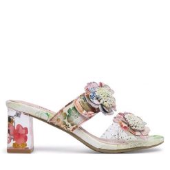 Klapki Laura Vita. Czerwone klapki damskie Laura Vita, bez wzorów, bez obcasa, bez zapięcia. Za 399.99 zł.