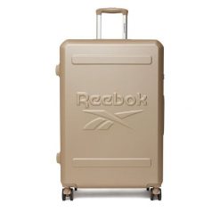 Walizka duża Reebok. Brązowe walizki damskie Reebok, bez wzorów, duże. Za 349.99 zł.