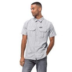 Koszula Jack Wolfskin Thompsonen. Białe koszule męskie Jack Wolfskin, s, bez wzorów, sportowe, bez kołnierzyka, bez ramiączek. Za 212.55 zł.