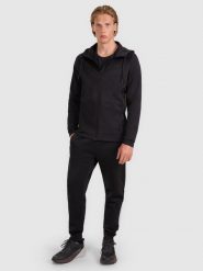 4F Spodnie treningowe szybkoschnące męskie - czarne XXL. Czarne spodnie sportowe męskie 4F, m, bez wzorów, z elastanu, na fitness i siłownię. Za 179.99 zł.