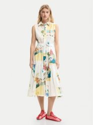 Desigual Sukienka koszulowa 26SWVW15 Kolorowy Regular Fit. Sukienki damskie Desigual, l, bez wzorów, z lyocellu, bez kołnierzyka, bez ramiączek, koszulowe. Za 809.99 zł.
