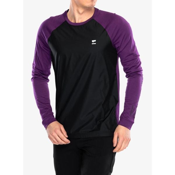 Bluza rowerowa męska Mons Royale Tarn Merino Bike Wind Jersey. Czarne bluzy męskie Mons Royale, m, bez wzorów, z jersey, bez ramiączek, bez kaptura. Za 366.99 zł.