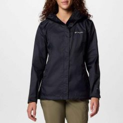 Kurtka COLUMBIA ARCADIA II JACKET Czarny. Czarne kurtki sportowe damskie Columbia, bez wzorów, z tkaniny, bez ramiączek, bez kaptura, trekkingowe. Za 354.99 zł.