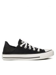 Converse Trampki Chuck Taylor All Star Crush Heel Ox A03075C Czarny. Czarne trampki i tenisówki damskie Converse, bez wzorów, z materiału, bez zapięcia. Za 189.99 zł.