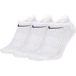 Lekkie Skarpety Treningowe Unisex Dla Dorosłych. Białe skarpety męskie Nike, bez wzorów, z bawełny. Za 119.99 zł.