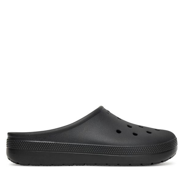 Klapki Crocs. Czarne klapki damskie Crocs, bez wzorów, bez obcasa, bez zapięcia. Za 149.99 zł.