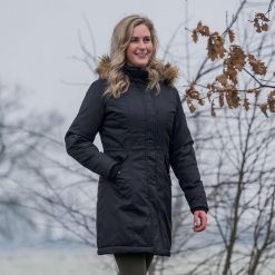 Parka Horka Typhoon. Czarne parki damskie Horka, bez wzorów, sportowe, bez kołnierzyka, bez kaptura. W wyprzedaży za 676.00 zł.