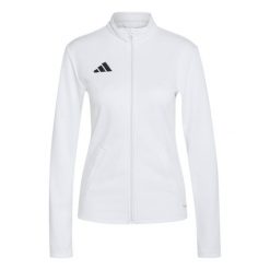 Bluza damska adidas Entrada Track. Białe bluzy damskie Adidas, bez wzorów, bez ramiączek, bez kaptura. Za 121.99 zł.