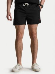 Polo Ralph Lauren Szorty kąpielowe 710B16721010 Czarny Slim Fit. Czarne szorty męskie Polo Ralph Lauren, bez wzorów, z syntetyku. Za 399.99 zł.
