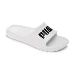 Klapki Puma Divecat V2 Lite Slide Flip Flops Unisex. Białe klapki damskie Puma, bez wzorów, z materiału, bez zapięcia. Za 89.00 zł.