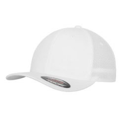 Czapka Z Daszkiem Tactel Mesh. Niebieskie czapki damskie FLEXFIT, bez wzorów, z meshu. Za 98.99 zł.