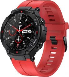 Smartwatch Gravity GT7-5 Czerwony (GT7-5). Czerwone zegarki smartwatch Gravity, bez wzorów. Za 194.38 zł.