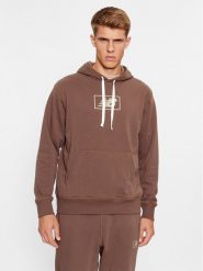 New Balance Bluza NB Essentials Hoodie MT33508 Brązowy Regular Fit. Brązowe bluzy męskie New Balance, m, bez wzorów, z bawełny, bez ramiączek, bez kaptura. Za 219.99 zł.