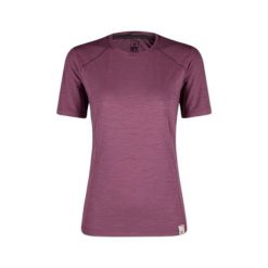 Koszulka damska Montura Merino Mix. Fioletowe bluzki damskie MONTURA, bez wzorów, sportowe, bez kołnierzyka, bez ramiączek. W wyprzedaży za 253.50 zł.