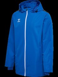 Hummel hmlAUTHENTIC ALL WEATHER JACKET kurtka z poliestru TRUE BLUE. Niebieskie kurtki męskie Hummel, s, bez wzorów, z materiału, sportowe, bez kaptura. Za 257.40 zł.