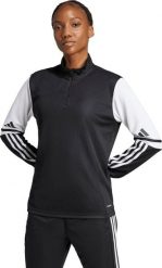 Adidas Bluza damska adidas Squadra 25 Training Top czarna JE2763 S. Czarne bluzy damskie Adidas, s, bez wzorów, bez ramiączek, bez kaptura. Za 165.69 zł.