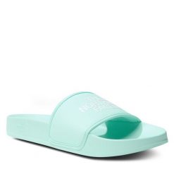 Klapki The North Face. Zielone klapki damskie The North Face, bez wzorów, bez obcasa, bez zapięcia. Za 139.99 zł.