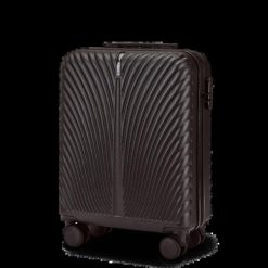 Walizka KABINOWA WINGS SWAN 2.0 20" BLACK. Czarne walizki damskie Wings, bez wzorów, z materiału. Za 179.90 zł.