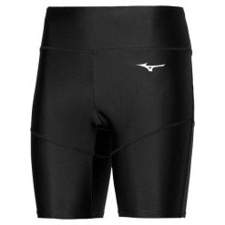 Legginsy do biegania damskie Mizuno Core Mid Tights krótkie. Czarne legginsy damskie Mizuno, bez wzorów. Za 72.99 zł.
