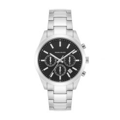 Spears & Walker Zegarek na reke ze stali nierdzewnej w kolorze srebrnym Zegarki 1 ct Męskie. Szare, analogowe zegarki męskie Spears & Walker, z aplikacjami, z koronki, srebrne. Za 609.99 zł.