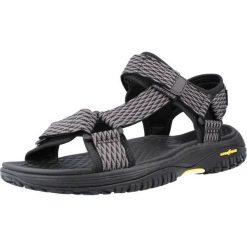Sandały Mężczyzna Skechers Relaxed Fit: Lomell Rip Tide czarny. Szare sandały męskie Skechers, na lato, bez wzorów, bez zapięcia. Za 329.99 zł.