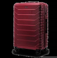 Walizka duża Wings CRAKE 28" WINE RED. Czerwone walizki damskie Wings, bez wzorów, z materiału, duże. Za 328.90 zł.