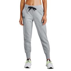 Spodnie Do Biegania Rival Fleece Dla Kobiet. Szare spodnie dresowe damskie Under Armour, bez wzorów, sportowe, długie. Za 343.99 zł.