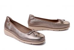 MACIEJKA P6504-25/00-1 złoty, baleriny damskie. Żółte balerinki damskie Maciejka, bez wzorów, bez obcasa, bez zapięcia. Za 249.90 zł.