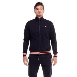 Męski dres ze stójką i zamkiem Welcome Back. Czarne komplety dresowe męskie LEONE 1947 APPAREL, l, bez wzorów, z dresówki. W wyprzedaży za 249.40 zł.