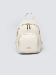 Plecak damski ze skóry ekologicznej kremowy Sanrini 103. Białe plecaki damskie BIG STAR, bez wzorów, ze skóry ekologicznej, eleganckie. Za 199.99 zł.