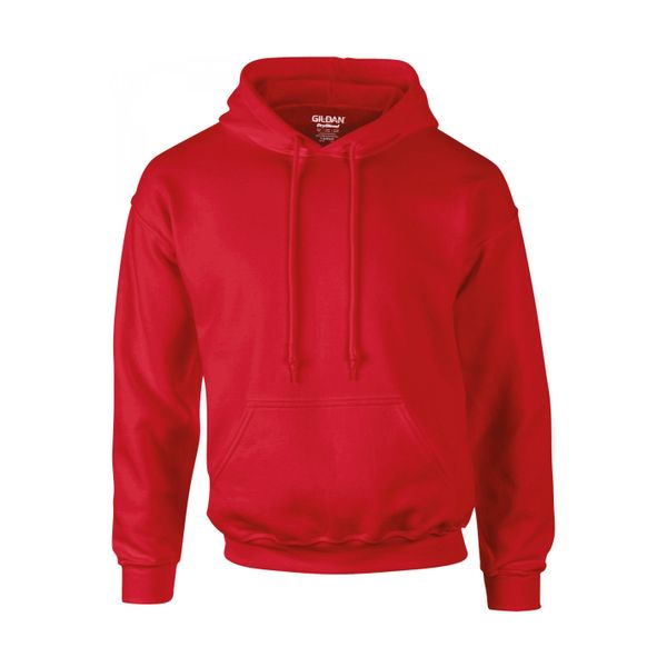 Sweatshirt Bluza z kapturem Gildan Dryblend ®. Czerwone bluzy damskie GILDAN, xl, bez wzorów, z bawełny, klasyczne, bez ramiączek, z kapturem. Za 135.45 zł.