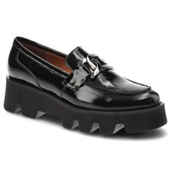 Czarne Półbuty Karino Eleganckie Skórzane Buty. Czarne półbuty damskie Karino, bez wzorów, ze skóry, eleganckie, bez obcasa, na obcasie, bez zapięcia. Za 349.00 zł.