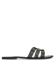 ONLY Shoes Klapki 15340950 Czarny. Czarne klapki damskie ONLY Shoes, bez wzorów, z materiału, bez obcasa, bez zapięcia. Za 79.99 zł.